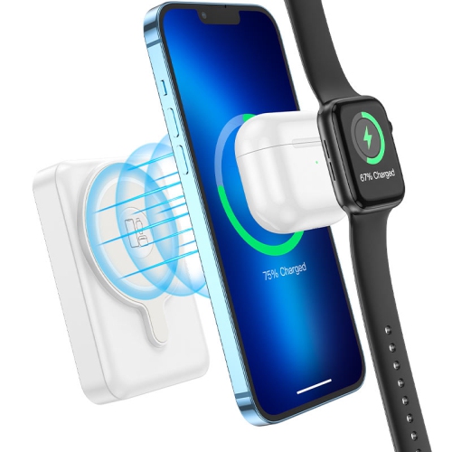 CSMART  10000 Mah Magnetic Magsafe Wireless Charger Portable Power Bank for Iphone Airpods Apple Watch Samsung