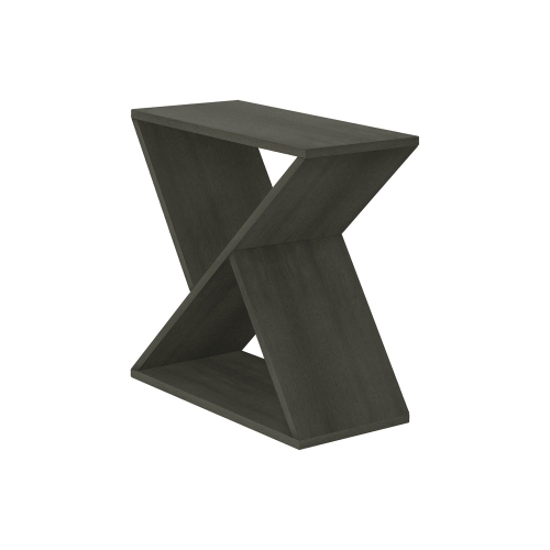 MONARCH SPECIALTIES  I 3982 - Accent Table, Side, End, Nightstand, Narrow, Small, Bedroom, Living Room, Lamp, Dark Veneer, Contemporary In Green