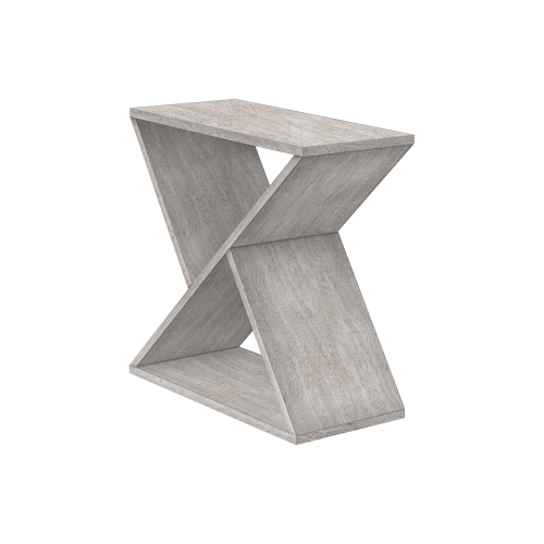 MONARCH SPECIALTIES  I 3980 - Accent Table, Side, End, Nightstand, Narrow, Small, Bedroom, Living Room, Lamp Veneer, Contemporary In Grey