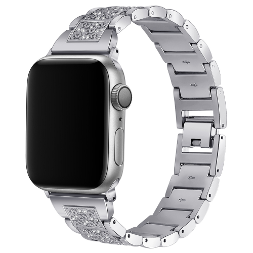 WFG Dressy S-Block Metal Band for Apple Watch - 42/44/45mm - Silver