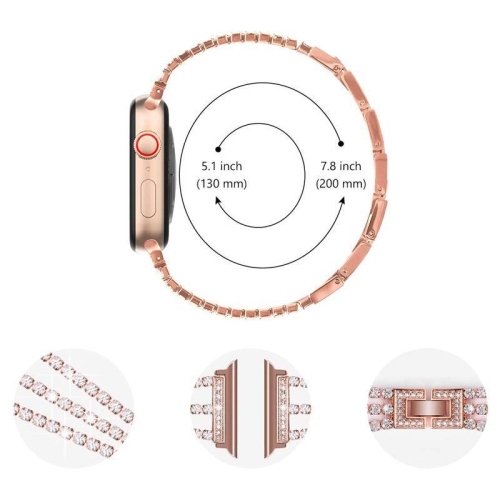 WFG Dressy Bling Band for Apple Watch - 42/44/45mm - Silver