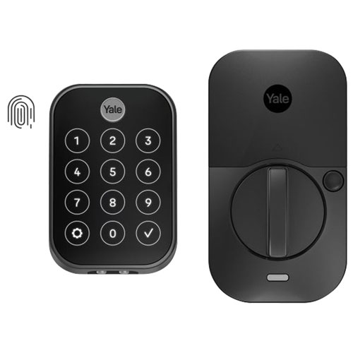 Serrure intelligente Bluetooth Assure Lock 2 Touch avec pavé biométrique de Yale - Noir