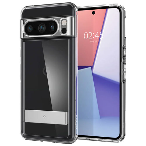 Spigen Slim Armor Essential S Fitted Hard Shell Case for Pixel 8 Pro - Crystal Clear