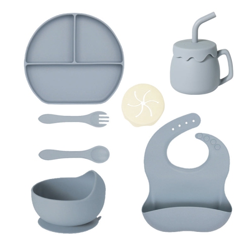 Bebcare Aloha – Ensemble d’alimentation incassable en silicone pour bébé, 8 pièces