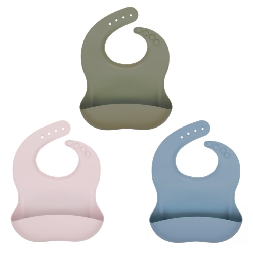 Bebcare Pershe – bavettes en silicone pour bébés, paq./3