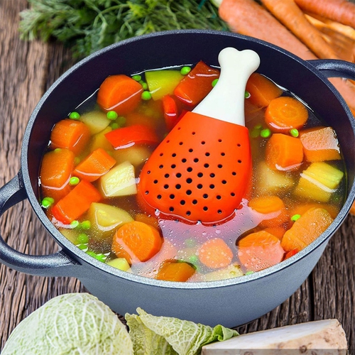GIANTPOWER  Creative Chicken Leg Shape Silicone Herb & Spice Infuser