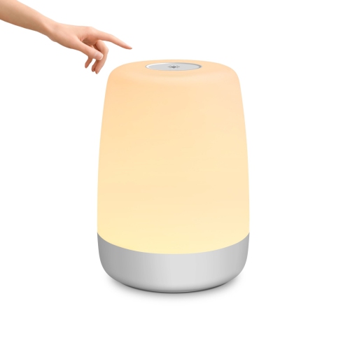 Bebcare Lola Baby Nursery Night Light and Clock, Alarm, Selected Sounds, Full Color Soft Light, USB Powered