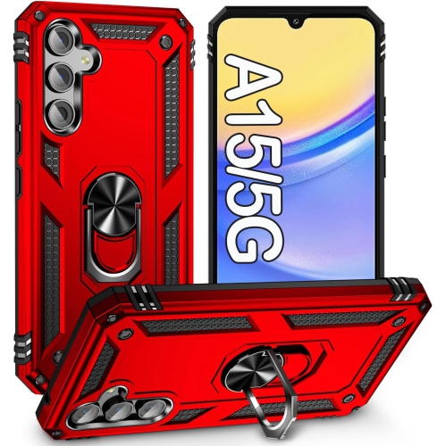 XCRS  Dual-Layer Slim Design Armor Protection Cover, Built-In Magnetic Ring, 360 ° Rotating Kickstand Case for Samsung Galaxy A15 5G 6.5” (2024)