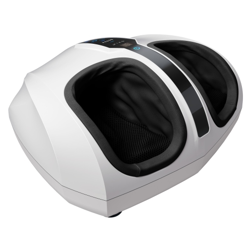 Shiatsu Foot Massager Machine with Kneading and Switchable Heat - White