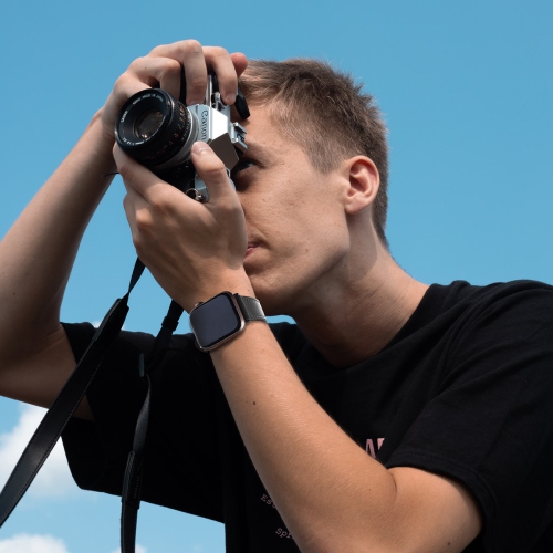 WFG Leather Band for Apple Watch -38/40/41mm -Beige White