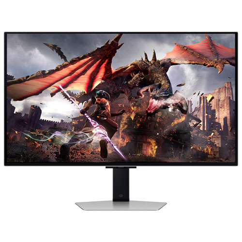 Moniteur DELO UHD 4K gàg 0,03 ms 240 Hz FreeSync/G-Sync 32 po de Samsung - Blanc