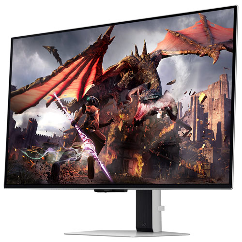 Moniteur DELO UHD 4K gàg 0,03 ms 240 Hz FreeSync/G-Sync 32 po de Samsung - Blanc