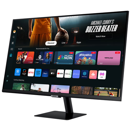 Samsung 32" 4K Ultra HD 60Hz 4ms GTG VA LCD USB-C Smart Monitor (LS32DM702UNXGO) - Black