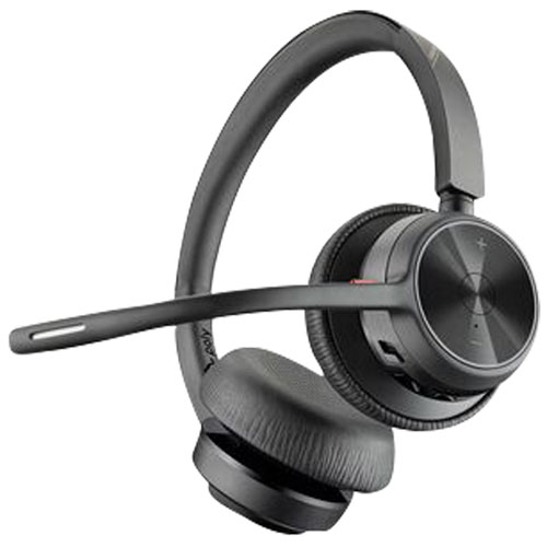 Casque d'écoute 100 % sans fil à suppression du bruit Poly Voyager 4320 de HP - Noir