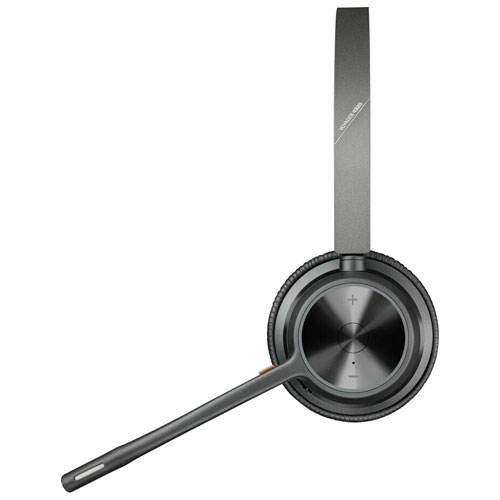 Casque d'écoute 100 % sans fil à suppression du bruit Poly Voyager 4320 de HP - Noir