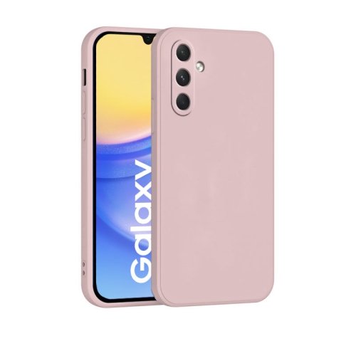 PANDACO Soft Shell Matte Pink Case for Samsung Galaxy A15