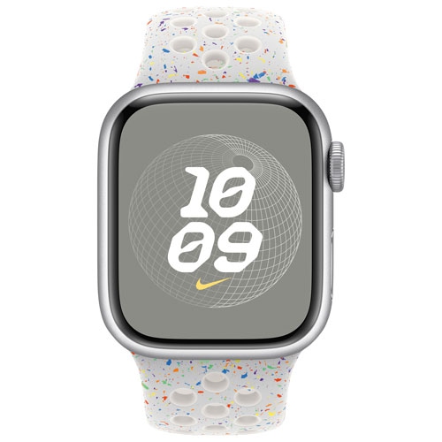 Refurbished Apple Watch 41mm Nike Sport Band - Pure Platinum - Medium / Large 150-200mm