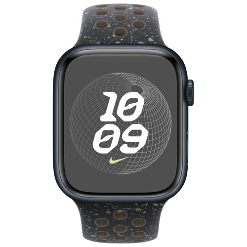 Bracelet sport Nike pour Apple Watch 45&nbsp;mm remis à neuf - ciel minuit - moyen/grand 160-210&nbsp;mm