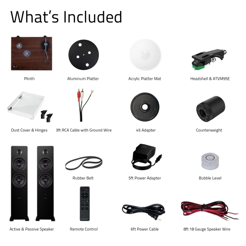 Fluance RT81+ Turntable & Ai81 Tower Speakers: Superior Sound Harmony for Analog Lovers