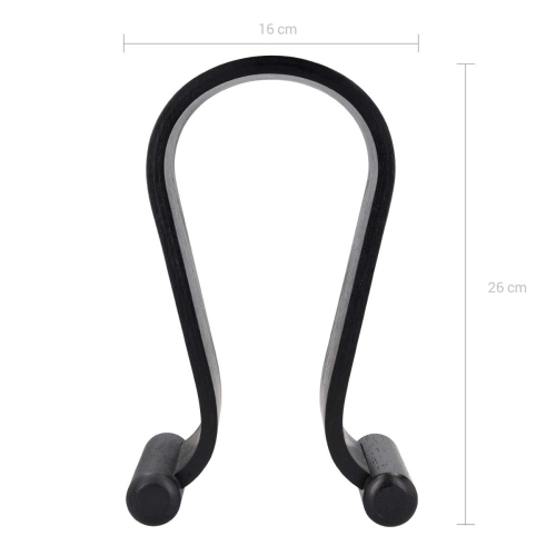 Wooden Omega Headphone Stand - Universal Headset Wood Hanger - Holder for Gaming Headsets DJ Studio Headphones & Earphone Display - Oak