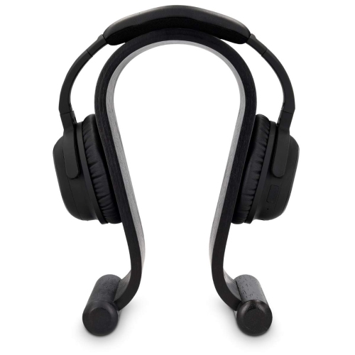 Wooden Omega Headphone Stand - Universal Headset Wood Hanger - Holder for Gaming Headsets DJ Studio Headphones & Earphone Display - Oak