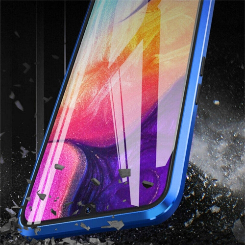 Full Protection Front+Back Clear Tempered Glass Metal Magnetic Case Cover For Samsung S24-Free Shipping