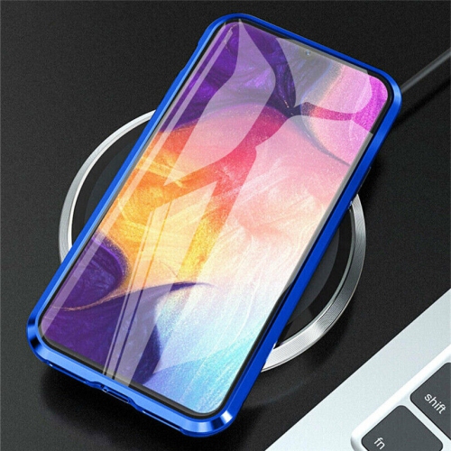 Full Protection Front+Back Clear Tempered Glass Metal Magnetic Case Cover For Samsung S24-Free Shipping