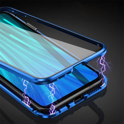 Full Protection Front+Back Clear Tempered Glass Metal Magnetic Case Cover For Samsung S24-Free Shipping