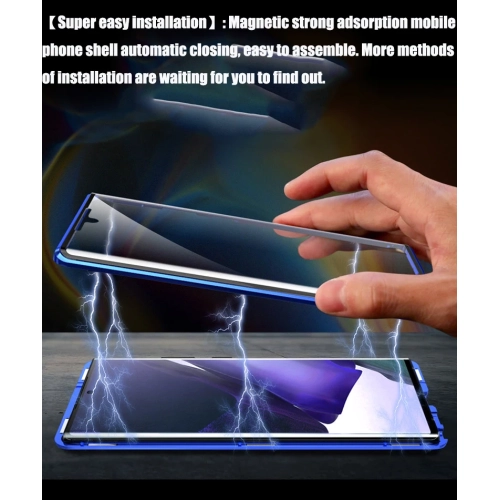 Full Protection Front+Back Clear Tempered Glass Metal Magnetic Case Cover For Samsung S24-Free Shipping