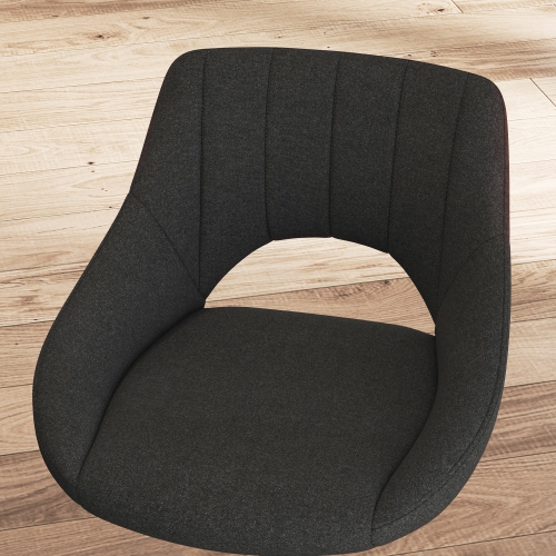 HOMCOM – Ensemble de 2 tabourets de bar pivotants à hauteur de comptoir à hauteur réglable, chaises de bar rembourrées en lin avec base ronde en