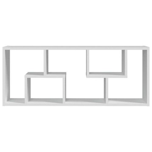 Tablette murale blanche de 36 x 16 x 16 po en bois d'ingénierie 90 cm de vidaXL