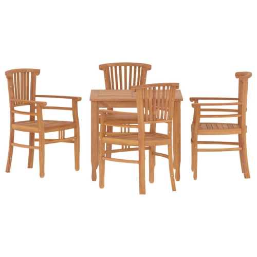 VIDAXL  5 Piece Garden Dining Set Solid Wood Teak