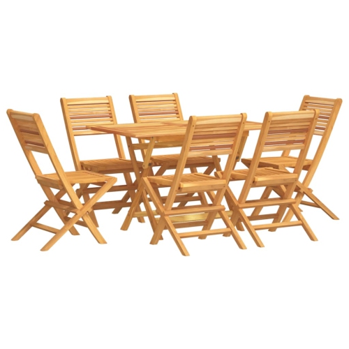 VIDAXL  7 Piece Garden Dining Set Solid Wood Teak