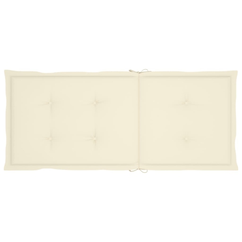 Chaises inclinables de jardin VidaXL 4 pièces avec coussins bois d'acacia massif