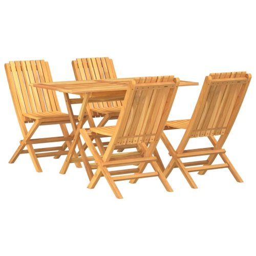 VIDAXL  5 Piece Garden Dining Set Solid Wood Teak