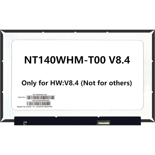 Laptopking LCD Screen Replacement for NT140WHM-T00 V8.4 LCD OnCell-Touch Screen Replacement HD 1366X768 LED 14.0" WideScreen Display