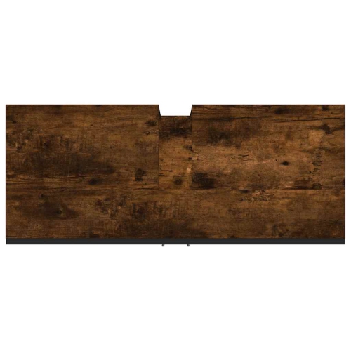 vidaXL Bathroom Sink Cabinet Smoked Oak 80x33x60 cm Engineered Wood