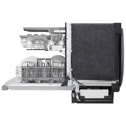 Lave-vaisselle encastrable 24 po 48 dB avec troisième panier de LG - Acier inoxydable