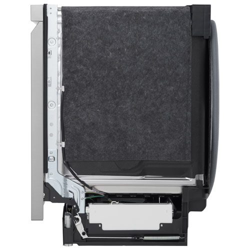 Lave-vaisselle encastrable 24 po 48 dB avec troisième panier de LG - Acier inoxydable