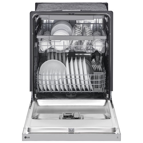 LG 24" 50dB Built-In Dishwasher with Third Rack - Stainless Steel