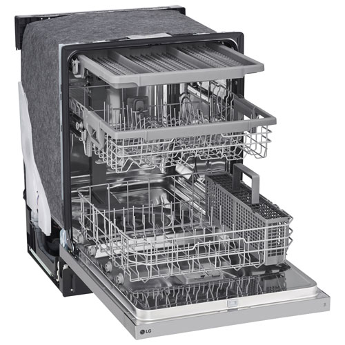 LG 24" 50dB Built-In Dishwasher with Third Rack - Stainless Steel