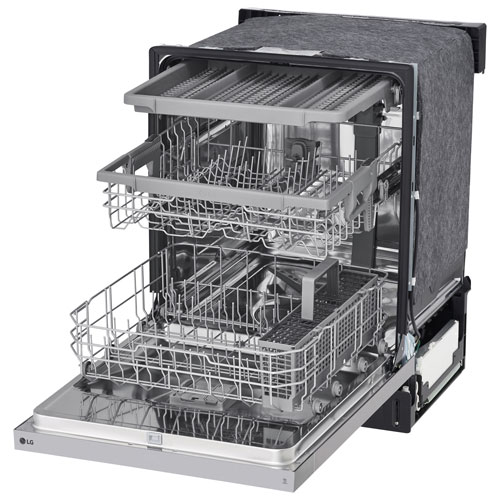 LG 24" 50dB Built-In Dishwasher with Third Rack - Stainless Steel
