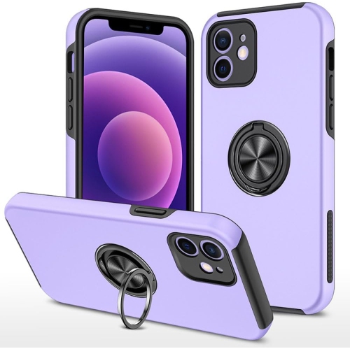 [CS] Étui support magnétique hybride invisible pour anneau pour iPhone 11, violet