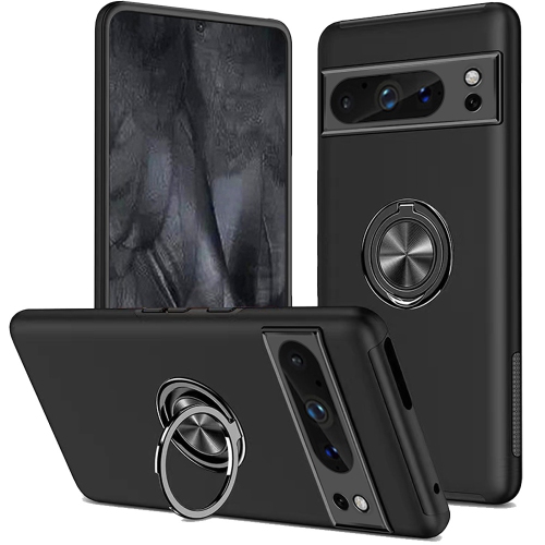[CS] Étui avec béquille magnétique hybride invisible pour Pixel 8 de Google, noir