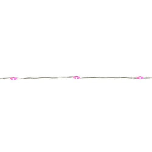LED Micro Fairy Christmas Lights - Pink - 16' Copper Wire - 100ct