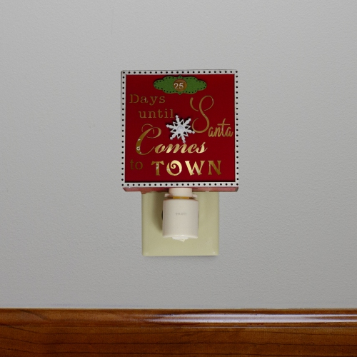 Countdown to Santa Christmas Night Light - 5.5"