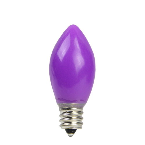 NORTHLIGHT  Pack Of 25 Opaque C7 Christmas Replacement Bulbs In Purple Great quality, fast shipment
