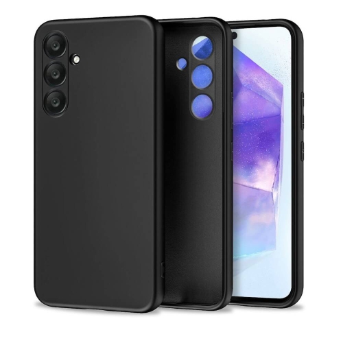 [CS] Ultra Thin Soft TPU Bumper Case Back Cover for Samsung Galaxy A55, Black