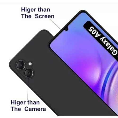 [CS] Ultra Thin Soft TPU Bumper Case Back Cover for Samsung Galaxy A05, Black