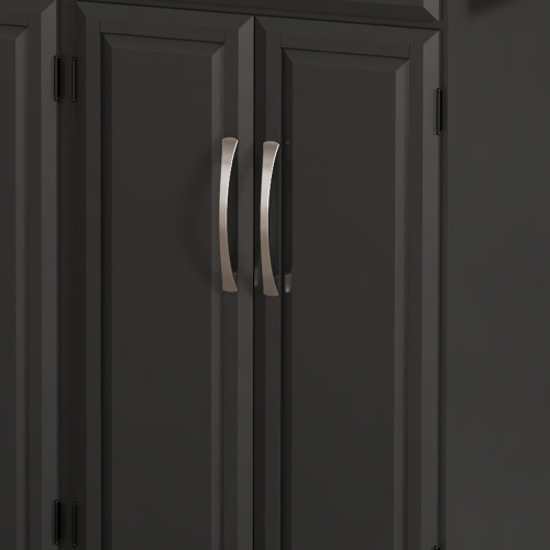 HOMCOM – îlot de cuisine avec rangement, chariot de cuisine sur roulettes à 2 tiroirs, 2 armoires, dessus en hévéa et porte-serviettes